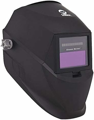 3. Miller Electric Auto Darkening Welding Helmet, Black, Classic, 3, 8-12 Lens Shade.